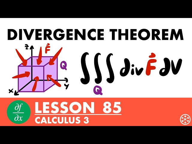 Divergence Theorem | Calculus 3 Lesson 85 - JK Math