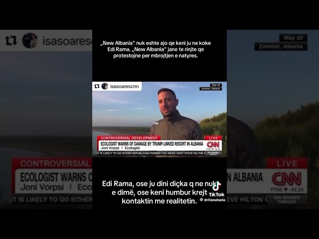 Edi Rama live interview for CNN (bro thinks he is in Opinion)