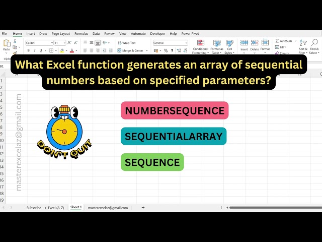 #182 - Excel formula question and answer