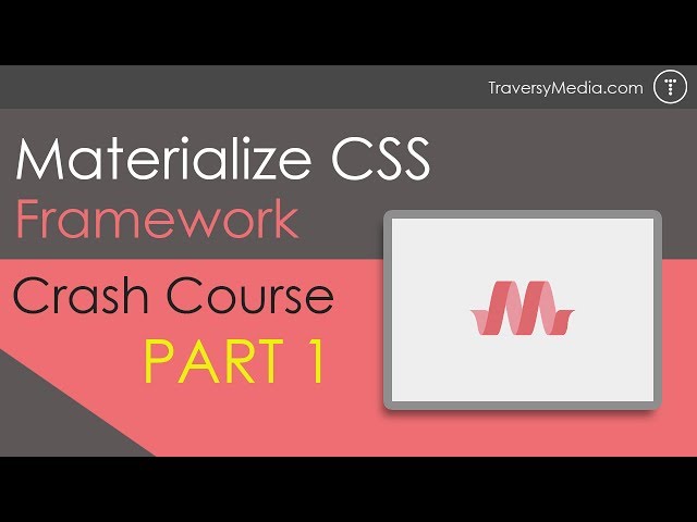 Materialize CSS Crash Course [Part 1]