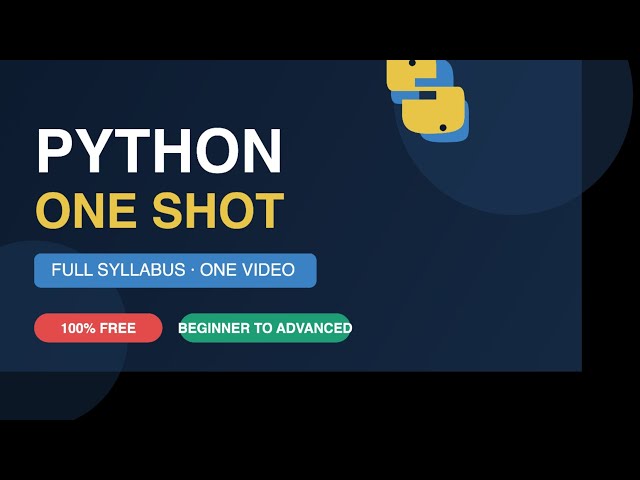Best python oneshot revision 