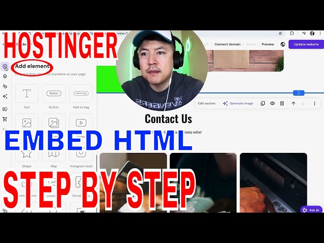 ✅  How To Embed HTML Code To Hostinger Website Builder 🔴