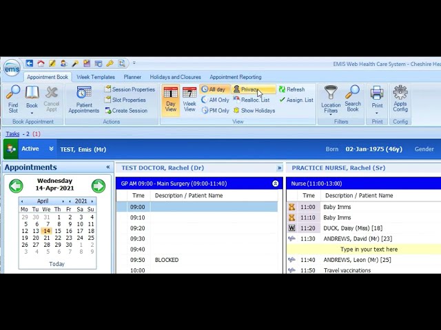 Guía de citas de EMIS Web: guía de uso diario para recepcionistas de medicina general