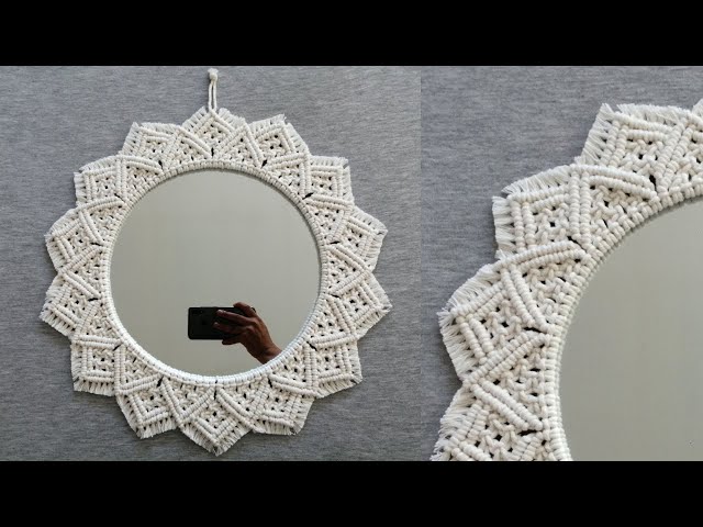 DIY ESPEJO en MACRAME (paso a paso) PRINCIPIANTES | DIY Macrame Mirror step by step