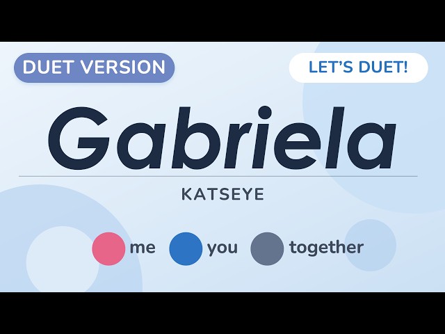 [Duet Version] KATSEYE - Gabriela | Female Part Only #duetwithme ❤️
