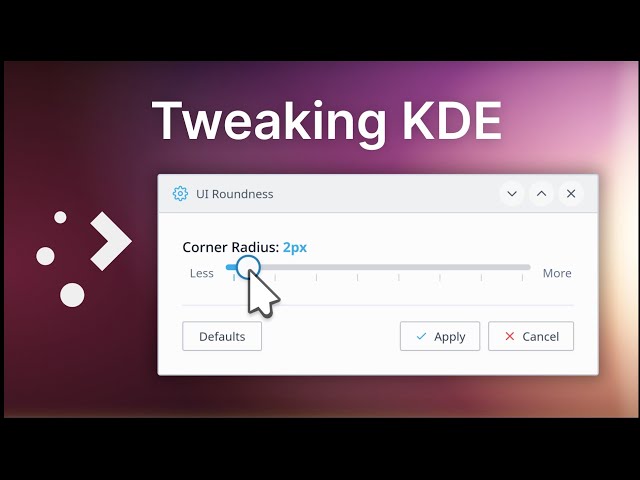 Rounded Corners | KDE Customization