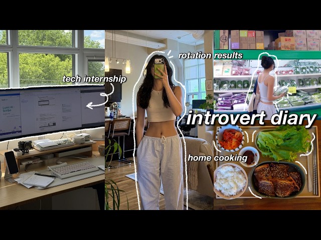 introvert diary 🎧 productive days in my life, tech internship, cooking & pharm rotation results