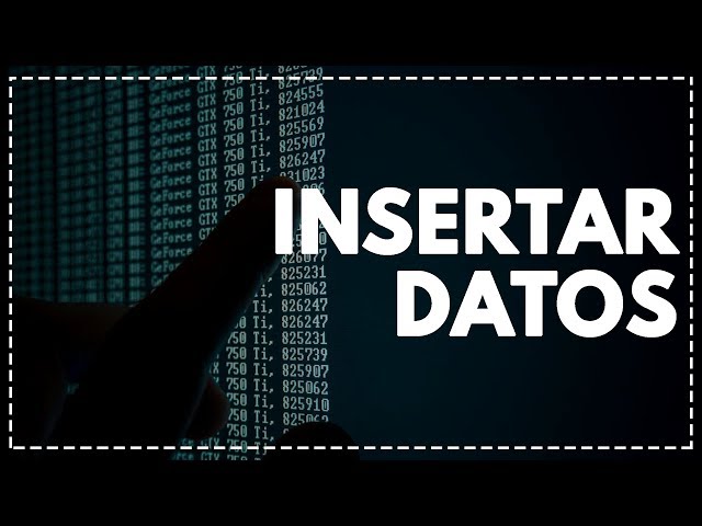 SQL desde cero || Parte 5: Insertar Datos (Insert Into Value)