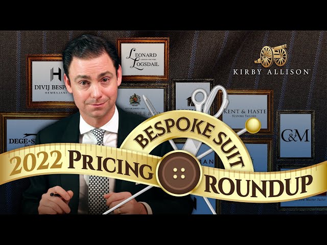 What is the cost of a bespoke suit? 2022 Bespoke Suit Pricing Roundup!