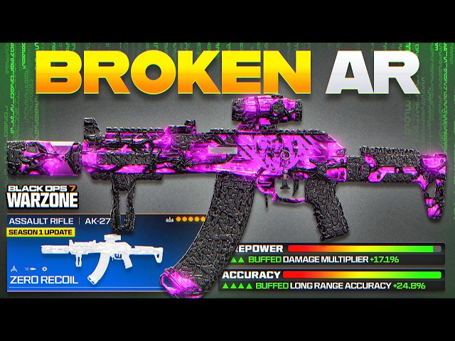 new *BUFFED* BROKEN AR META LOADOUT for BO7 WARZONE! (Best Assault Rifle Class in COD WZ)