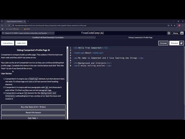 Certified Full Stack Developer Curriculum . freeCodeCamp part 2