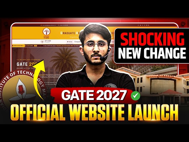 GATE 2027 Official Website Launch | New Changes | Website Link | Complete Details