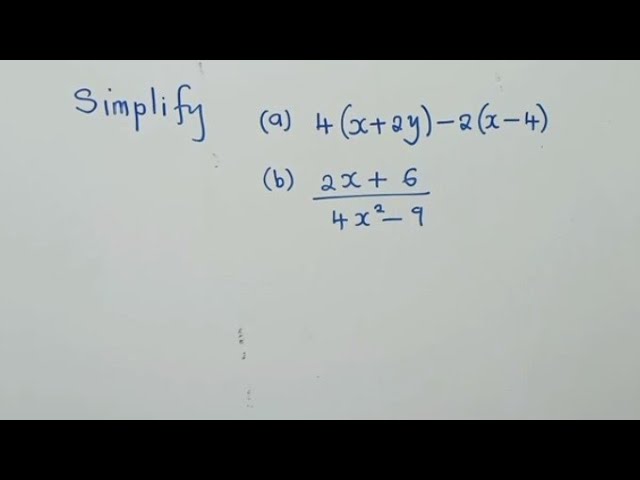 Simplify