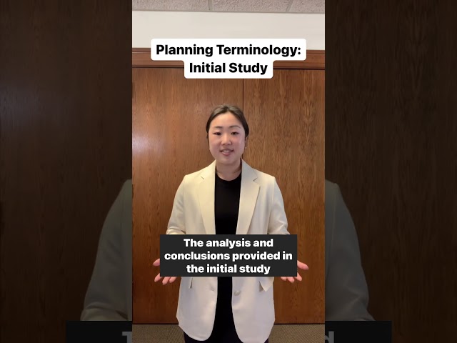 Planning Terminology: Initial Sudy