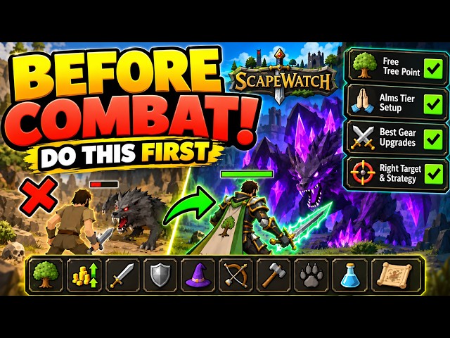 DO THIS Before Combat in Scapewatch! | RuneScape-Like MMO Tips! Scapewatch Tips & Scapewatch Guide
