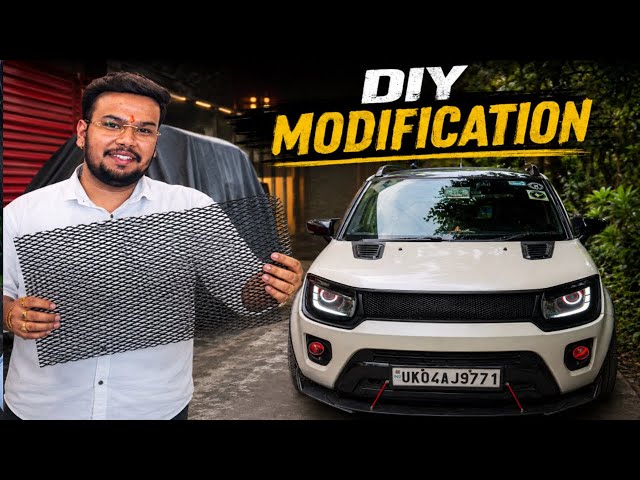 Universal Mesh Grill Installation in my modified IGNIS | DIY | For all cars