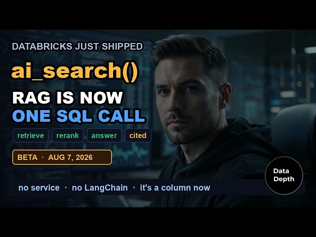 Databricks ai_search(): RAG Is Now ONE SQL Function (2026)