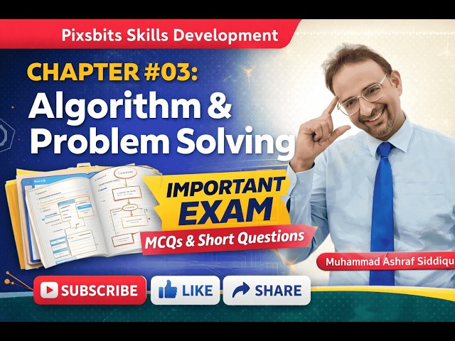 Algorithm & Problem Solving | Ch#03 ICS Part-I | Important MCQs & Short Questions for Board Exams