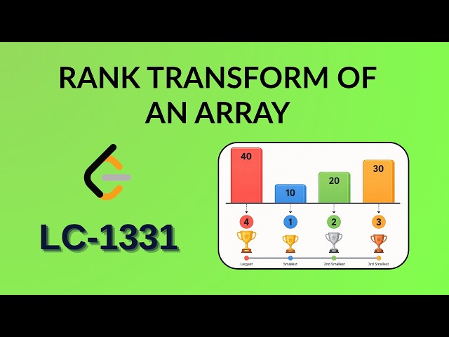 Rank Transform of an Array | Leetcode 1331 | Java | Hindi