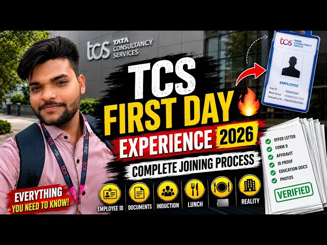 TCS First Day Experience 2026 🔥 | TCS Complete Joining Process | TCS Welcome Kit Unboxing 2026