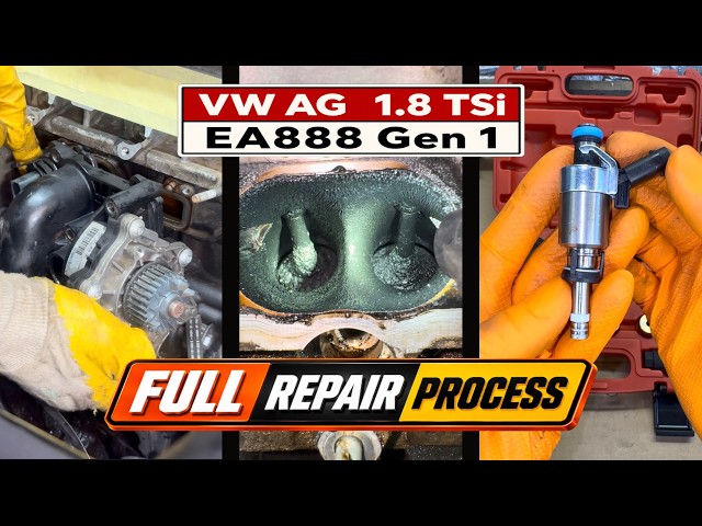 VW Passat 1.8 TSI Full Repair | Coolant Leak + Carbon Cleaning Complete Guide.