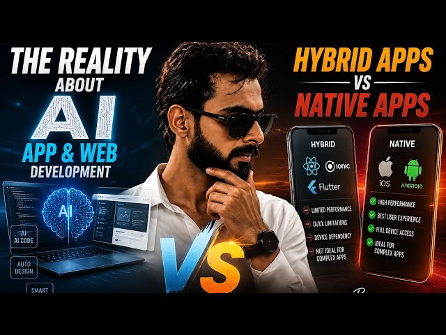 The Reality About AI App & Web Development vs Hybrid Apps vs Native Apps |Yaqoot Nawab