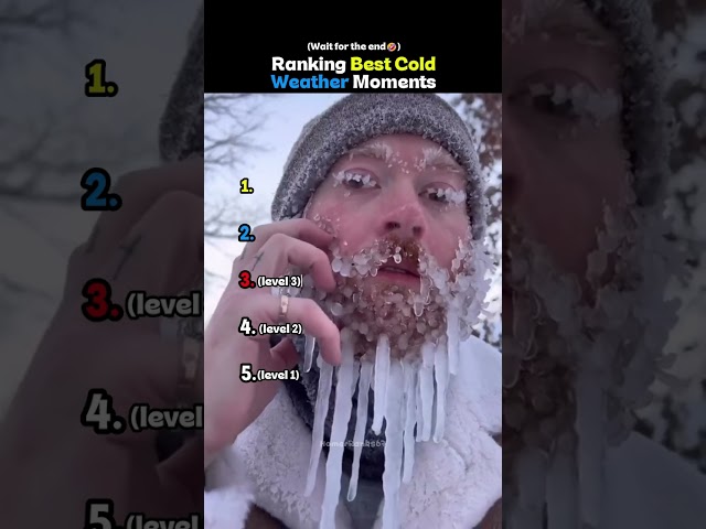 Ranking Best Cold Weather Moments #snow #shorts