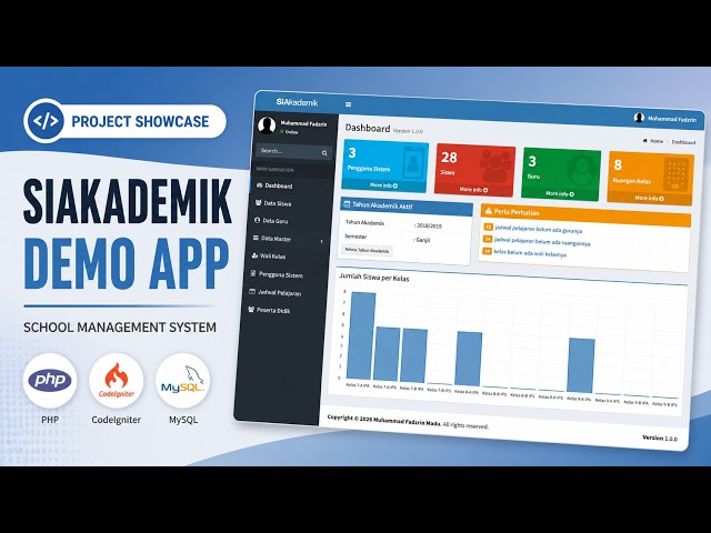 Project Showcase - SiAkademik - Sistem Informasi Akademik | PHP, CodeIgniter 3, MySQL