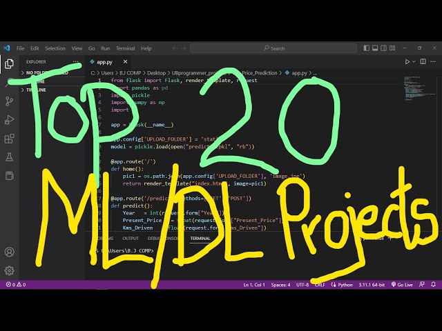 Top 20 Machine Learning and Deep Learning Projects with Source Code | UBprogrammer