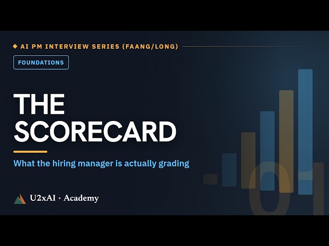 What the hiring manager is actually scoring | AI PM Interview Prep
