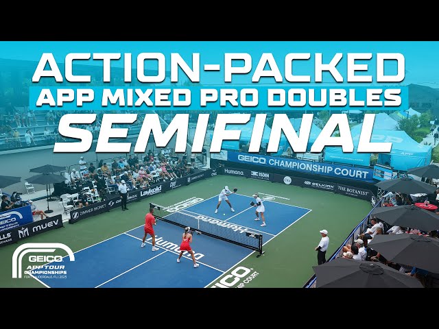 Jack Munro & Megan Fudge vs. Casey Diamond & Sofia Sewing in Mixed Pro Doubles Semifinal | APP Tour