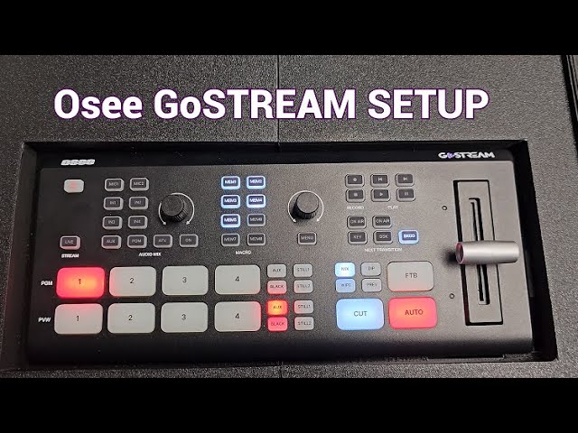 OSEE GOSTREAM DECK LIVESTREAM SETUP