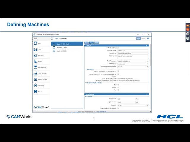 CAMWORKS TECHNOLOGY DATABASE - AUTOMATION in CAM