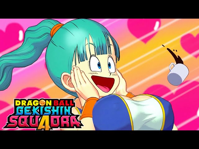 Dragon Ball Gekishin Squadra - Bulma (Joven) Todos los Súper, Intros, MVP, Skins y Emotes [4K]