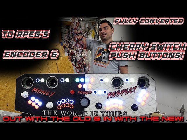 Fully Converted My 4 Player ByVic Multicade to RPEG's Encoder and ARGB Cherry PushButtons!