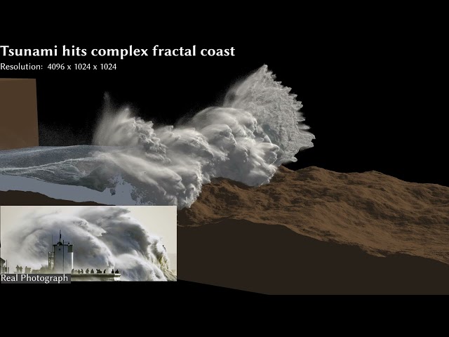 Adaptive Phase-Field-FLIP for Very Large Scale Two-Phase Fluid Simulation, SIGGRAPH '25