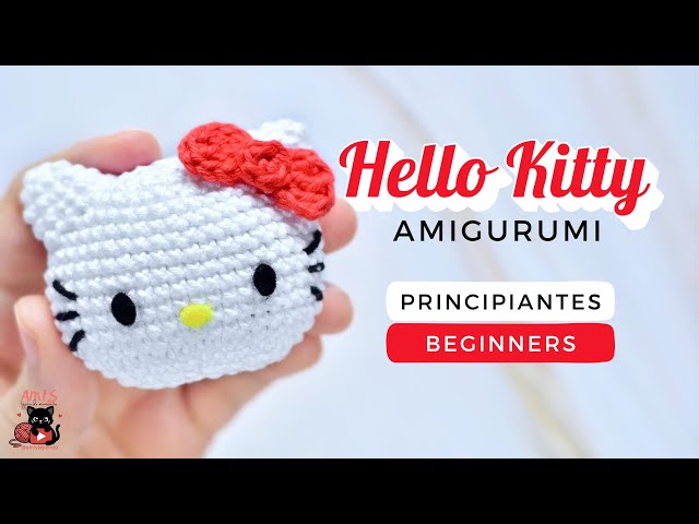 How to crochet Hello Kitty Amigurumi | Beginners Tutorial