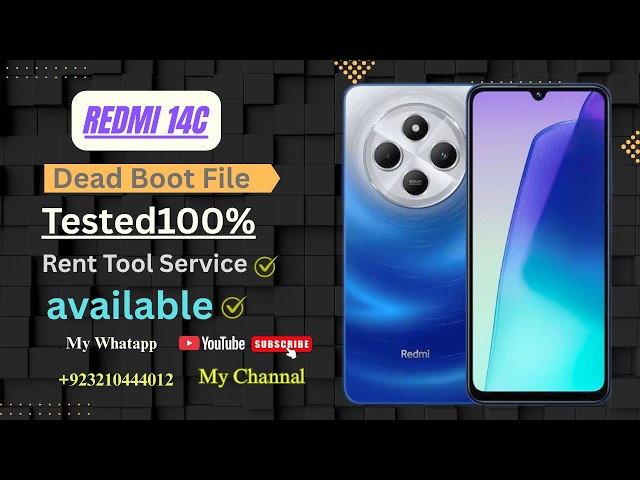 Redmi 14C Dead Boot Repair | Flash File | Firmware | 2026 | I.T Mobile Point