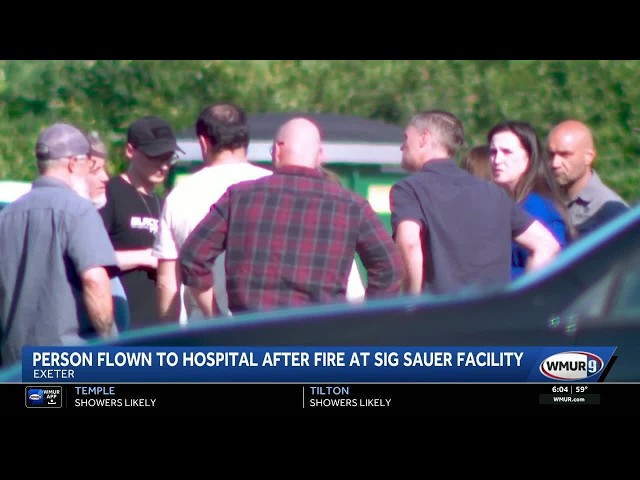 One person injured in Exeter Sig Sauer facility fire