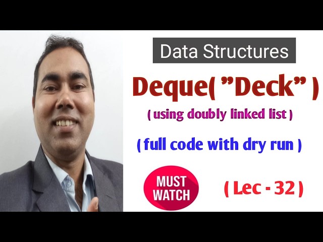 📚 Deque (Double Ended Queue) in Data Structure | Complete Explanation