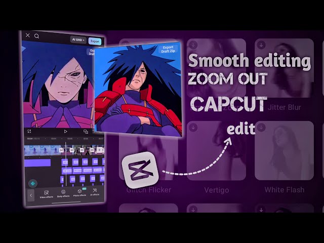 How anime editing in capcut with tutorial zoom out [ smooth editing ] geto edit 2.0