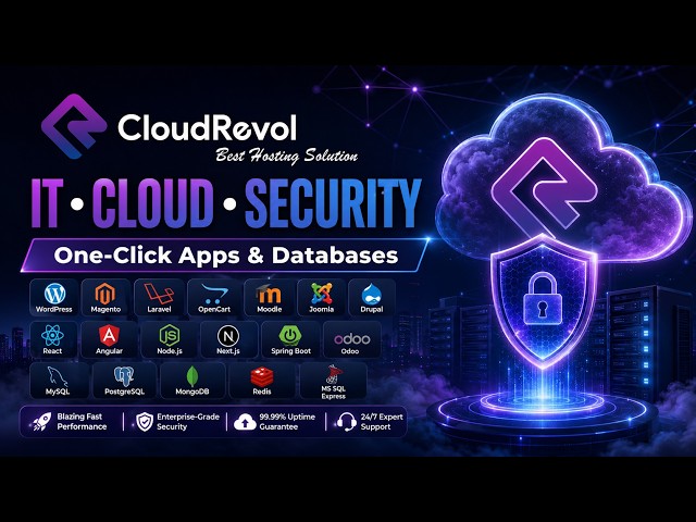 CloudRevol: Deploy Apps & Databases in One Click | Cloud Hosting + IT Security
