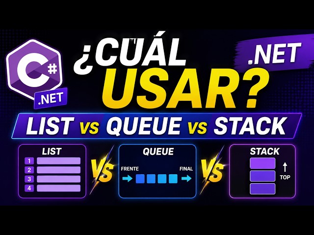 List, Queue, and Stack in C# and .NET: Comparison and Performance - When to Use Them? Practical E...