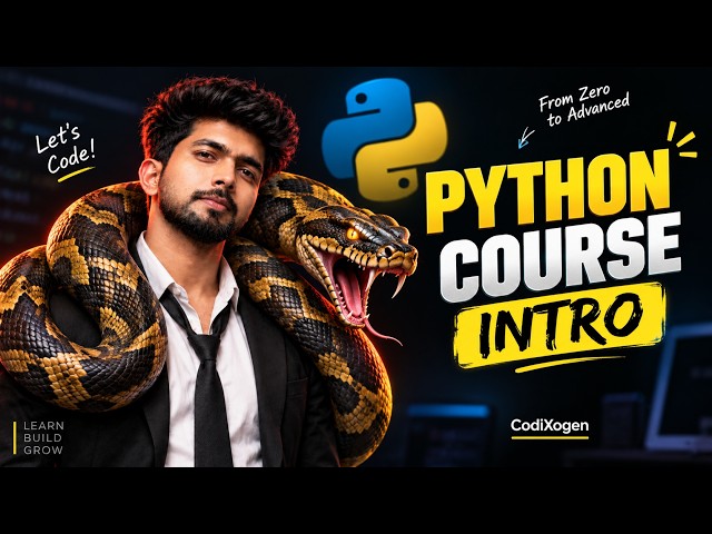 Intro - Python Complete Course | Learn Python from Zero to Advanced | Codixo #00