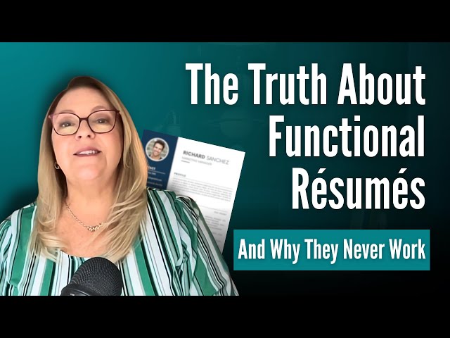 Stop Using Functional Resumes. Here’s Why