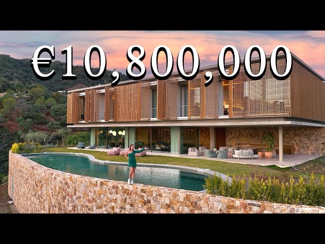 Touring a € 10,800,000 FUTURISTIC Modern Mansion in the hills of Marbella!