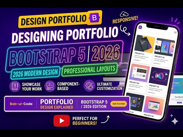 Bootstrap 5 Portfolio Tutorial: Create a Responsive Design Portfolio from Scratch