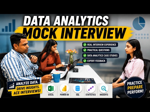 Data Analyst Mock Interview Channel – Step‑by‑Step Guides.