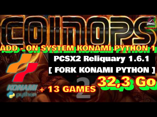 ⚠️COINOPS ADD-ON [SYSTEM KONAMI PYTHON / PCSX2x6 Reliquary 1.6.1] - [ 32GB ]⚠️GAMESHOW