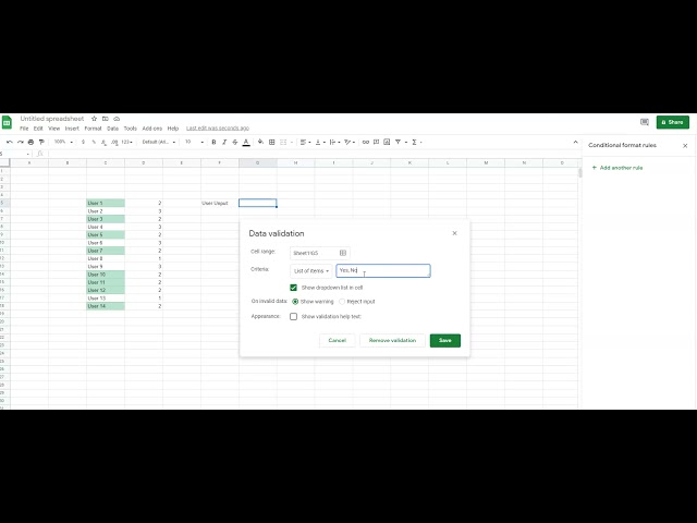 How to use Custom Formula in Conditional Formatting in Google Sheets